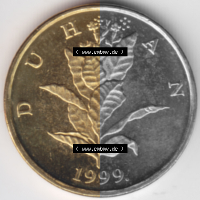 Münzen Kroatien Umlaufmünze 1999 5 Lipa, Bild mit Vorderseite der Münze als Bildmaterial Sammlung