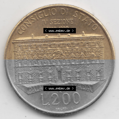 Münze aus Italien in der italienischen Lira-Währung Sammlung