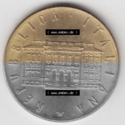 Münze aus Italien in der italienischen Lira-Währung Sammlung