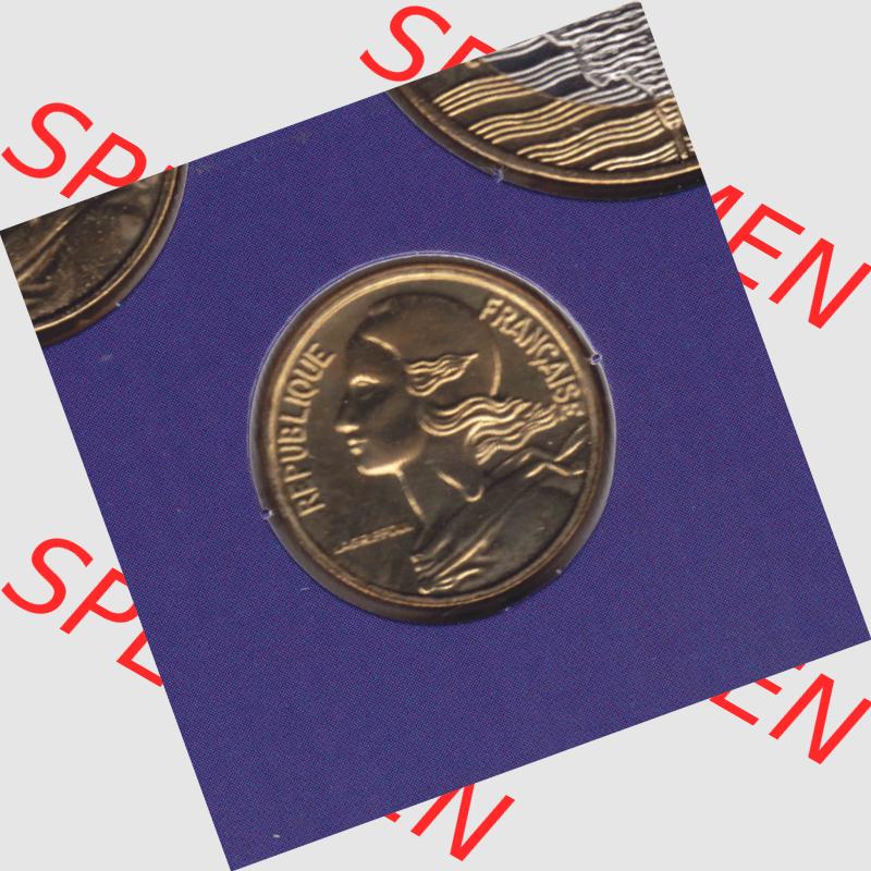 Münze Frankreich 2000, 5 Centimes. Rückseite der alten französischen Umlaufmünze aus Frankreich in der Francs-Währung zum katalogisieren und verwalten im Münzen-Katalog... Sammlung