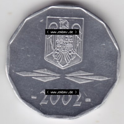 Münzen Rumänien Umlaufmünze aus Münzsatz 2001-2006, 5000 Lei, Bild mit Rückseite der Münze als Bildmaterial Sammlung