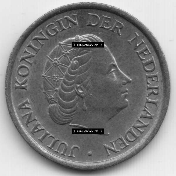 Grau bzw. s/w Münzen Niederlande Umlaufmünze 1979, 5 Cent, Bild mit Rückseite der Münze als Bildmaterial Sammlung Graustufen