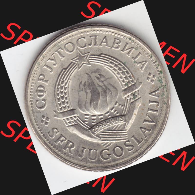 Münzen Jugoslawien Umlaufmünze 1971-1981, 2 Dinara, Dinarja 1980, Bild mit Vorderseite der Münze als Bildmaterial Sammlung