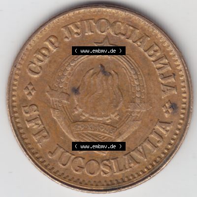 Münzen Jugoslawien Umlaufmünze 1978, 20 Para, Par, Napa, Bild mit Rückseite der Münze als Bildmaterial Sammlung