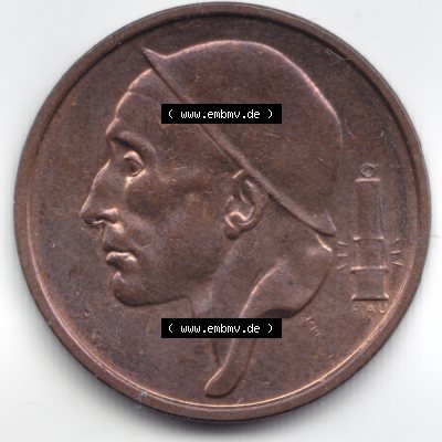 Münzen Belgien Umlaufmünze 1941. Rückseite der alten belgischen Francs Umlaufmünze aus Belgien vor Einführung der Euromünzen in Belgien zum katalogisieren und verwalten... Sammlung