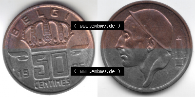 Belgien vor Einführung der Euromünzen in Belgien Sammlung
