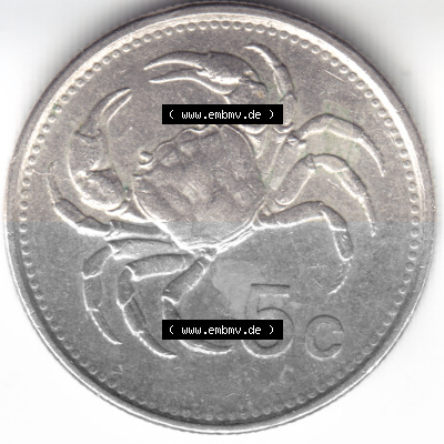 Münzen Malta Umlaufmünze 1986, 5 Cent, Rückseite Sammlung