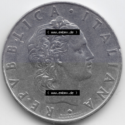 Münze aus Italien in der italienischen Lira-Währung Sammlung