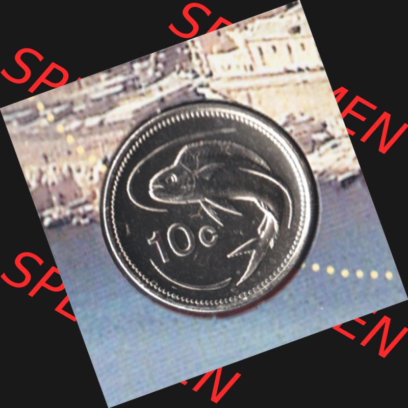 Münzen Malta Umlaufmünze 1991-2007, 10 Cent 2007, Rückseite Sammlung