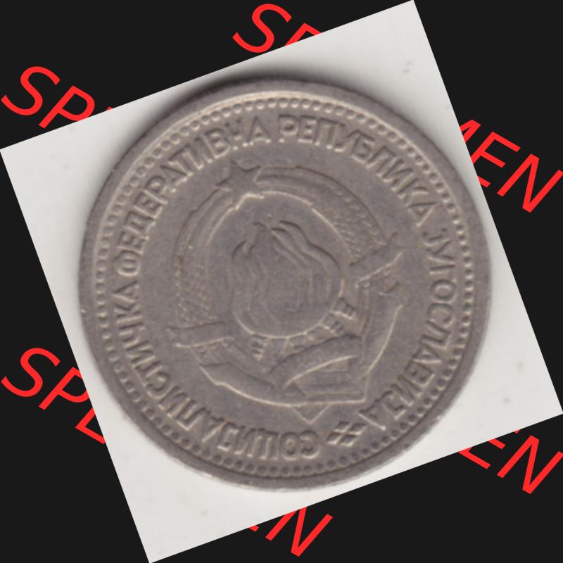 Münzen Jugoslawien Umlaufmünze 1965-1965, 1 Dinar 1965, Bild mit Vorderseite der Münze zum Download Sammlung