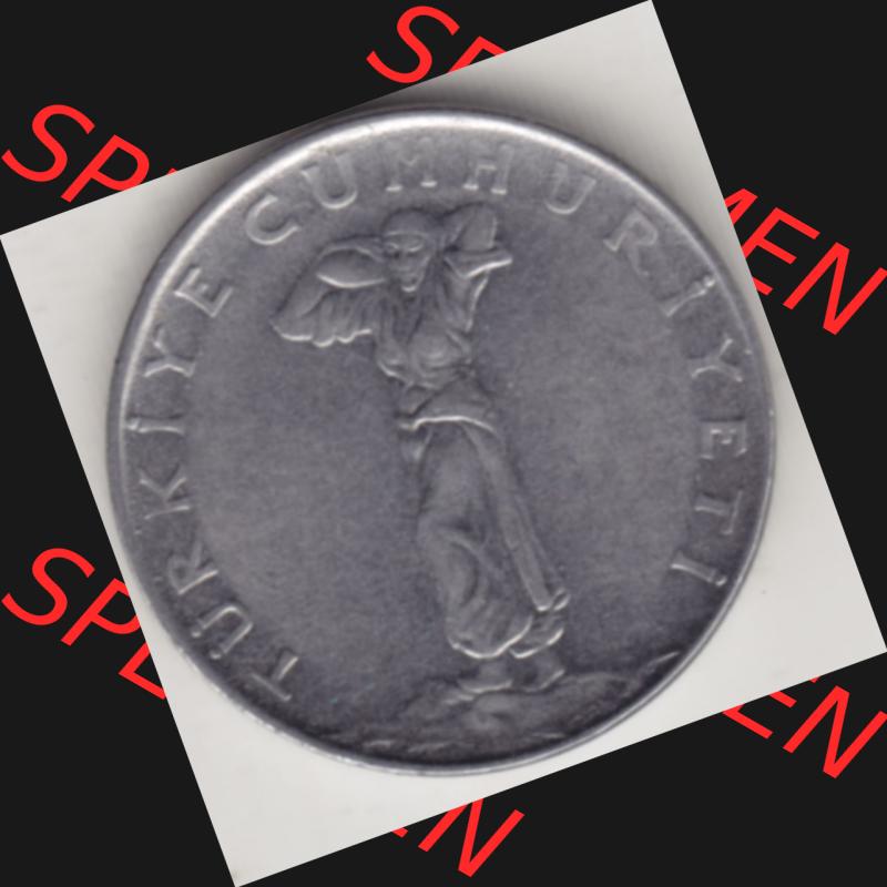 Münzen Türkei Umlaufmünze 1960-1966, 25 Kurus 1964. Vorderseite der Münze der Türkei als Bildmaterial für Sammler und Münzen-Webseiten hier im online Katalog... Sammlung