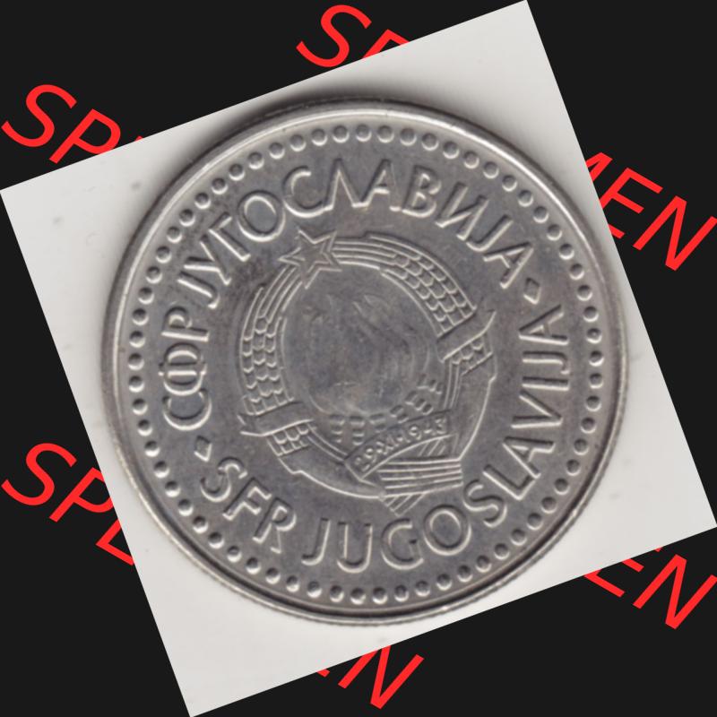 Münzen Jugoslawien Umlaufmünze 1985-1988, 100 Dinar 1988, Bild mit Vorderseite der Münze als Bildmaterial Sammlung