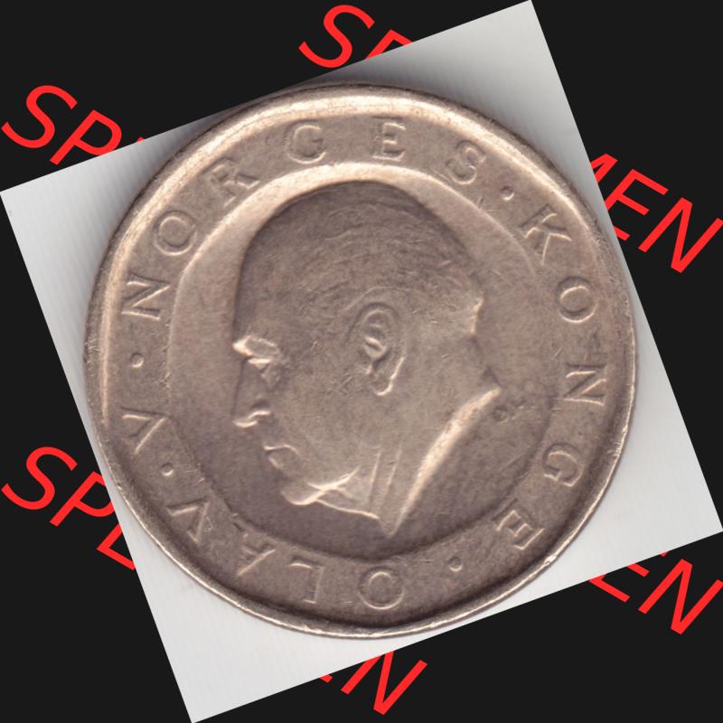 Münzen Norwegen Umlaufmünze 1983-1991, 10 Kronen 1986, Bild mit Vorderseite der Münze aus Norwegen als Bildmaterial, für dich selbst Sammlung