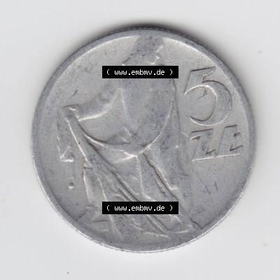 Münzen Polen Umlaufmünze 1958-1974, 5 Zlotych 1958 (2) Sammlung