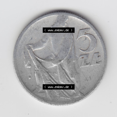 Münzen Polen Umlaufmünze 1958-1974, 5 Zlotych 1958 (2) Sammlung