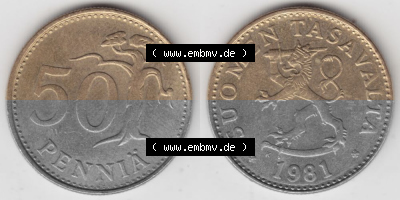 Umlaufmünze aus Finnland SUOMI Sammlung