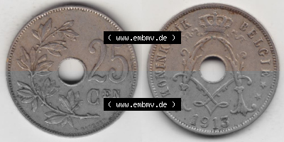 Belgien vor Einführung der Euromünzen in Belgien Sammlung