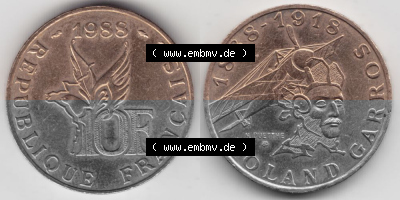 Umlaufmünze aus Frankreich in der Francs-Währung Sammlung