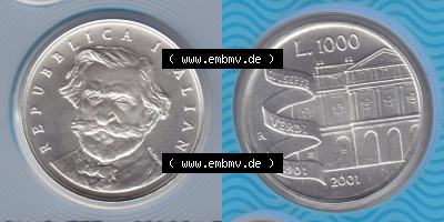 Münze aus Italien in der italienischen Lira-Währung Sammlung