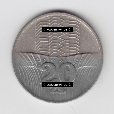 Münzen Polen Umlaufmünze 1973-1976, 20 Zlotych 1976 (2) Sammlung
