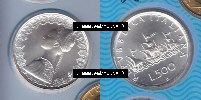 Münze aus Italien in der italienischen Lira-Währung Sammlung