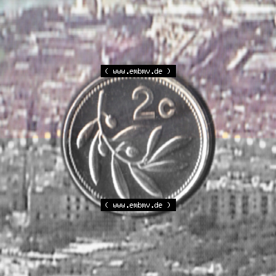 Münzen Malta Umlaufmünze 1991-2007, 2 Cent 2007, Rückseite Sammlung