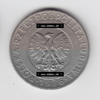 Münzen Polen Umlaufmünze 1973-1976, 20 Zlotych 1976 (1) Sammlung