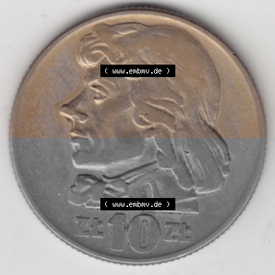 Münzen Polen Gedenkmünze 1959-1966, 10 Zloty Polnische Volksrepublik 1960 (2) Sammlung