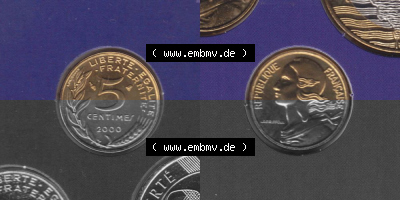 Umlaufmünze aus Frankreich in der Francs-Währung Sammlung