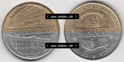 Münze aus Italien in der italienischen Lira-Währung Sammlung