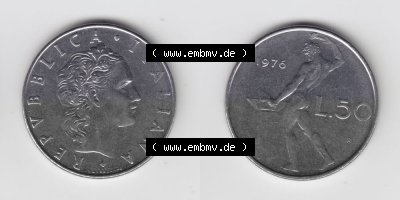 Münze aus Italien in der italienischen Lira-Währung Sammlung