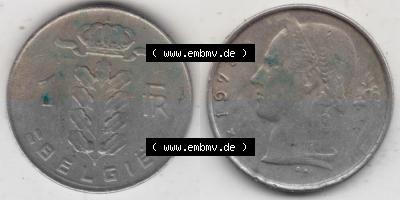 Belgien vor Einführung der Euromünzen in Belgien Sammlung