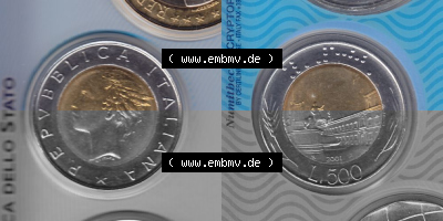 Münze aus Italien in der italienischen Lira-Währung Sammlung