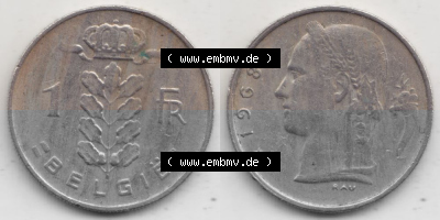 Belgien vor Einführung der Euromünzen in Belgien Sammlung