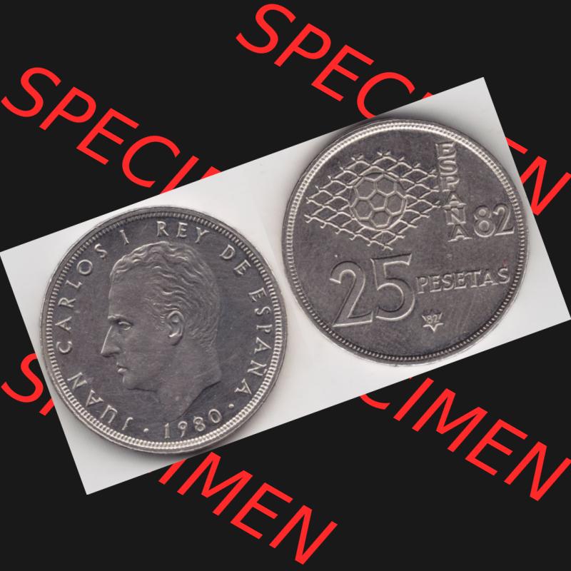 Münzen Spanien Umlaufmünze 1980-1982, 25 Pesetas - Peseten 1982 (3) Sammlung