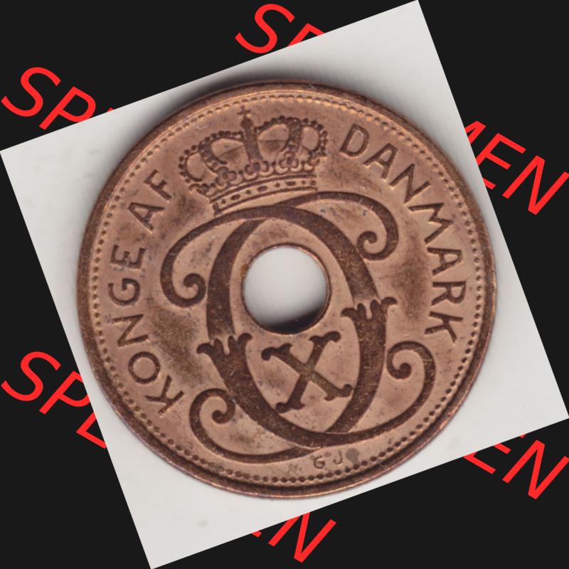 Münzen Dänemark Umlaufmünze 1926-1940, 2 Öre 1937. Vorderseite der alten dänischen Umlaufmünze aus Dänemark zum katalogisieren und verwalten im Münzen-Katalog... Sammlung