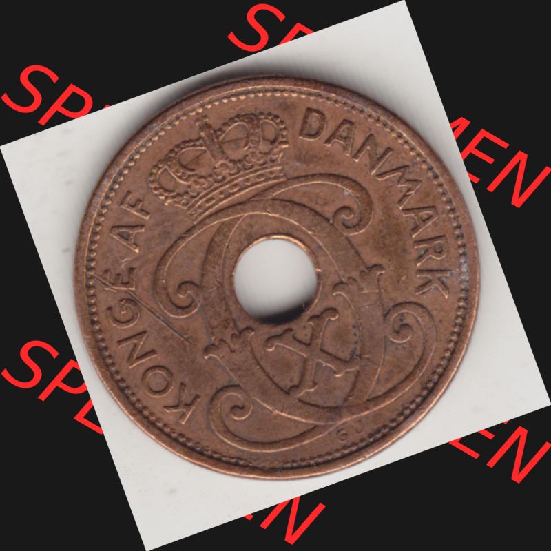Münzen Dänemark Umlaufmünze 1926-1940, 2 Öre 1938. Vorderseite der alten dänischen Umlaufmünze aus Dänemark zum katalogisieren und verwalten im Münzen-Katalog... Sammlung