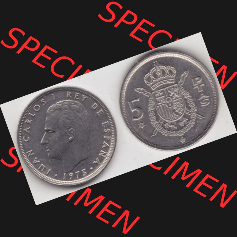 Münzen Spanien Umlaufmünze 1975-1975, 5 Peseten 1979, Bild mit Vollansicht als Bildmaterial Sammlung