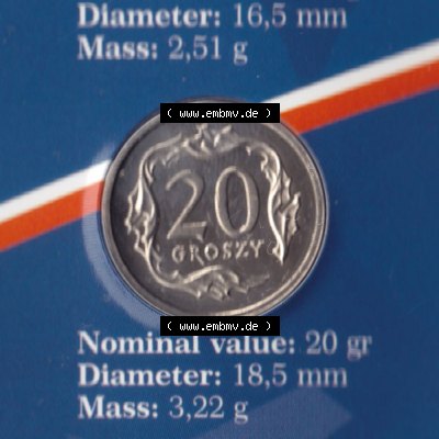 Münzen Polen KMS Umlaufmünze 2004, 20 Groszy (2) Sammlung