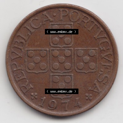 Münzen Portugal Umlaufmünze 1969-1979, 50 Centavos 1974. Vorderseite der Escudo Umlaufmünze aus Portugal vor EInführung der Euromünzen in Portugal zum katalogisieren... Sammlung