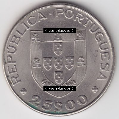 Münzen Portugal Gedenkmünze 1981-1981, 25 Escudos, Ano Internacional do Deficiente 1981 Internationales Jahr der Behinderten. Vorderseite der Gedenkmünze aus Portugal... Sammlung