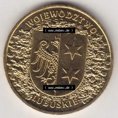 Münzen Polen Gedenkmünze 2004-2004, 2 Zloty, Woiwodschaft Kujawien-Pommern, Bild mit Rückseite der Münze als Bildmaterial Sammlung