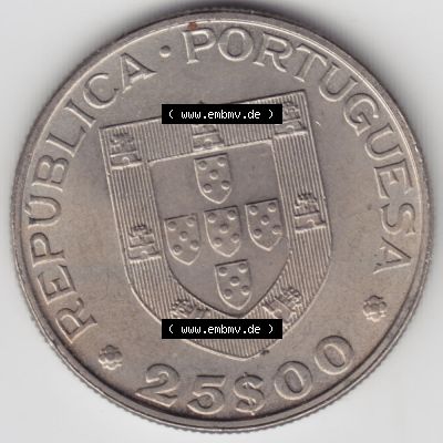 Münzen Portugal Gedenkmünze 1983-1983, 25 Escudo, FAO Alimentos Dara Todos. Vorderseite der Gedenkmünze aus Portugal zum katalogisieren im Münzen-Katalog und der... Sammlung