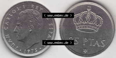 Münzen Spanien Umlaufmünze 1975-1975, 25 Peseten 1979 (3) Sammlung