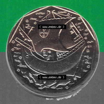 Münzen Portugal KMS Umlaufmünze 1987, 50 Escudos. Rückseite der portugiesischen Umlaufmünze aus Portugal vor der Euro-Einführung... Sammlung