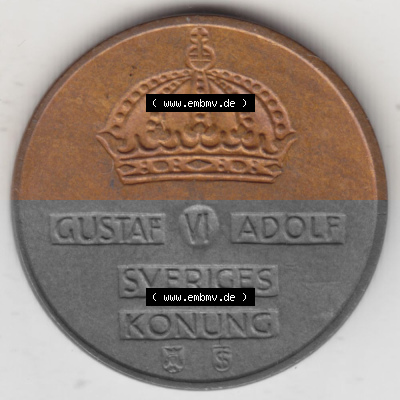 Münzen Schweden Umlaufmünze 1952-1971, 2 Öre 1960, Bild mit Vorderseite der Münze als Bildmaterial Sammlung