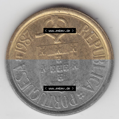 Münzen Portugal Gedenkmünze 1987-1987, 10 Escudo, Conseliio Da Europa, Mundo Rural. Vorderseite der Gedenkmünze aus Portugal... Sammlung