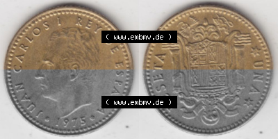 Münzen Spanien Umlaufmünze 1975-1975, 1 Peseta, Pesete 1979, Bild mit Vollansicht als Bildmaterial Sammlung