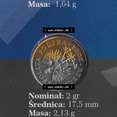 Münzen Polen KMS Umlaufmünze 2004, 2 Groszy (1) Sammlung
