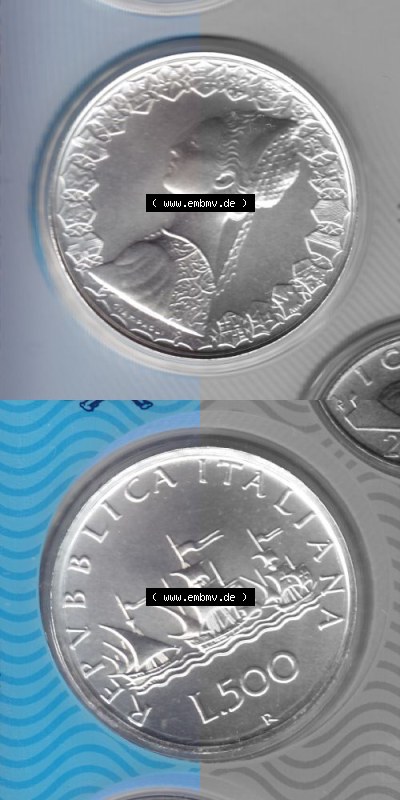 Münze aus Italien in der italienischen Lira-Währung Sammlung